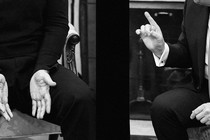 An image of Trump and Zelensky's hands during their Oval Office confrontation.