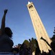College students demonstrate at the University of California at Berkeley