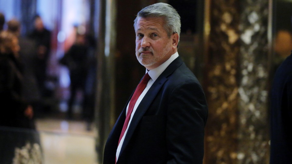 Bill Shine is pictured at Trump Tower in New York on November 21, 2016. 