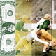 Photo-illustration of football players and money