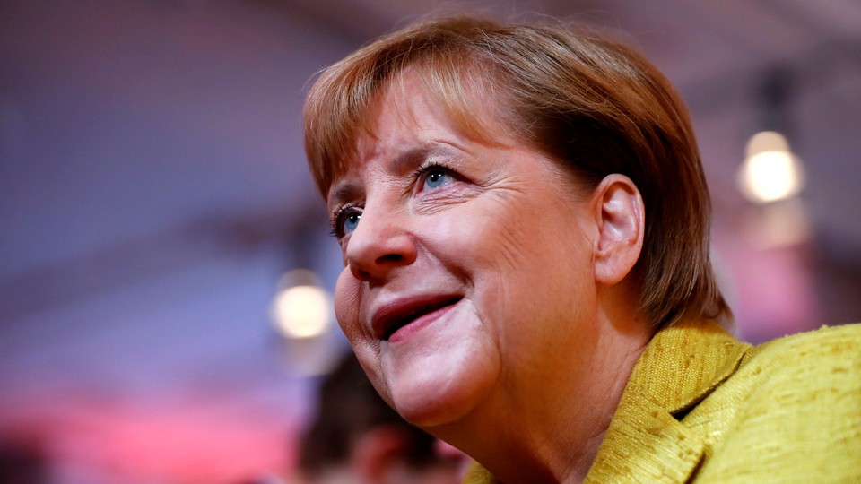 German Chancellor Angela Merkel in Berlin, Germany on September 23, 2017.