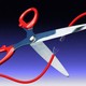 An illustration of scissors cutting an electric wire.