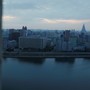 City center and Taedong River are seen from a room of a hotel hosting foreign reporters in Pyongyang, North Korea, on April 17.