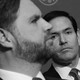 A black-and-white photo of Vance and Rubio