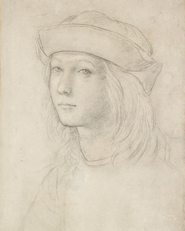 Chalk Sketch of a young Raphael