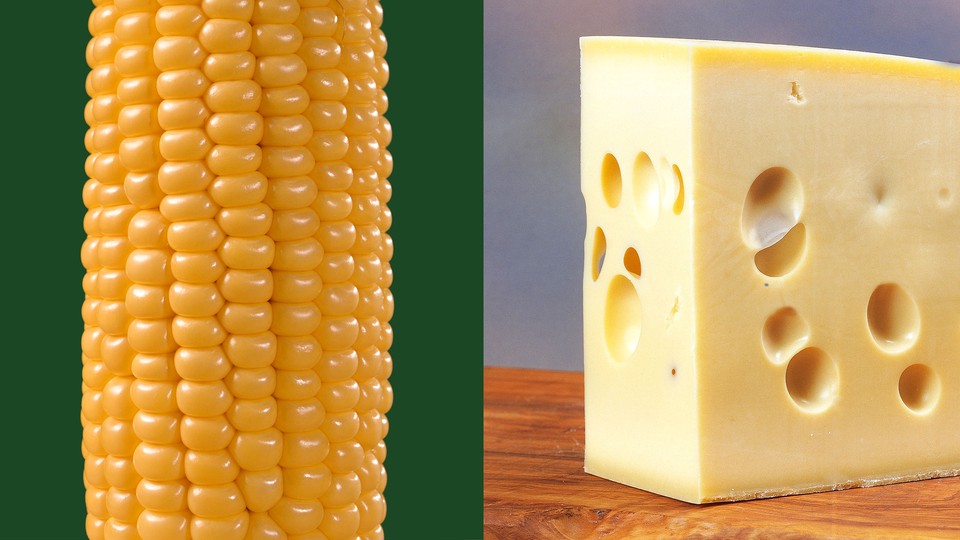 corn, cheese