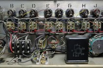 A series of circuits and wires labeled with the letters of the alphabet