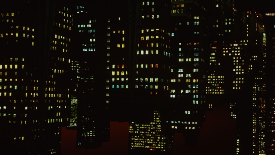 A nighttime cityscape