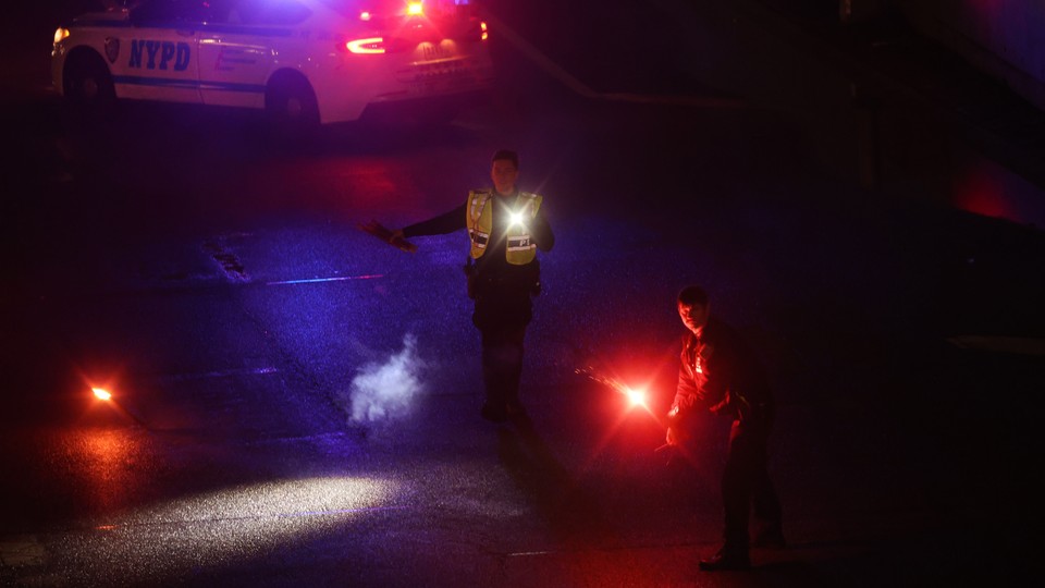 Air traffic controllers at LaGuardia Airport