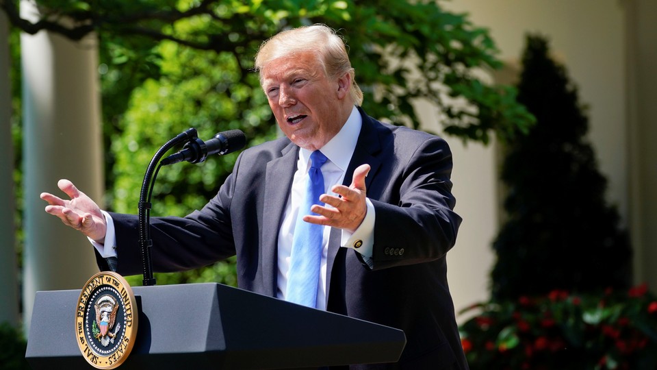 President Trump speaks at a National Day of Prayer event on May 2.