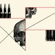 An illustration showing skulls and bullets