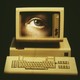 image of a computer with an eye on the screen