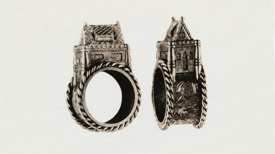 An antique Jewish wedding ring