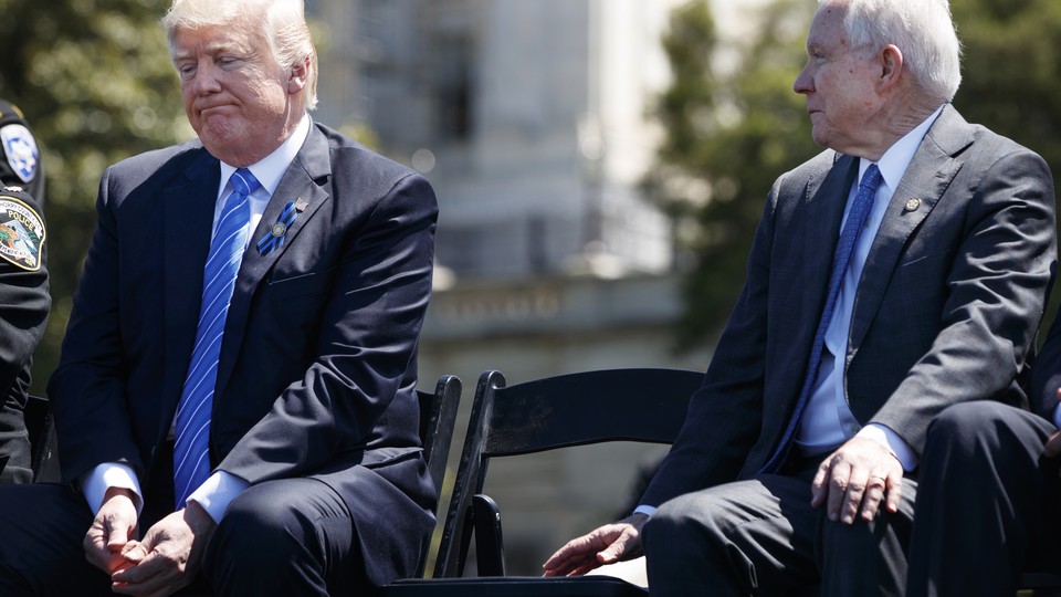 President Donald Trump and Attorney General Jeff Sessions
