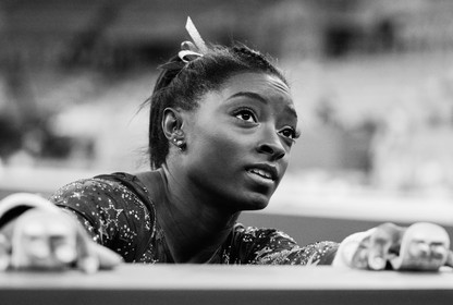 Simone Biles at a competition.