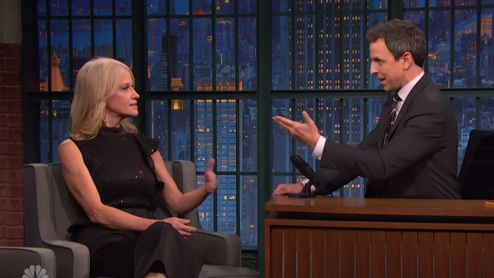 Seth Meyers Kellyanne Conway And The Journalism Of Comedy The Atlantic