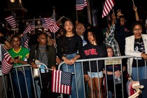 image of the crowd at Howard University