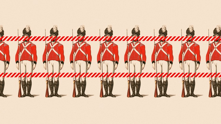 An illustration of soldiers.