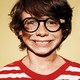 A child with glasses