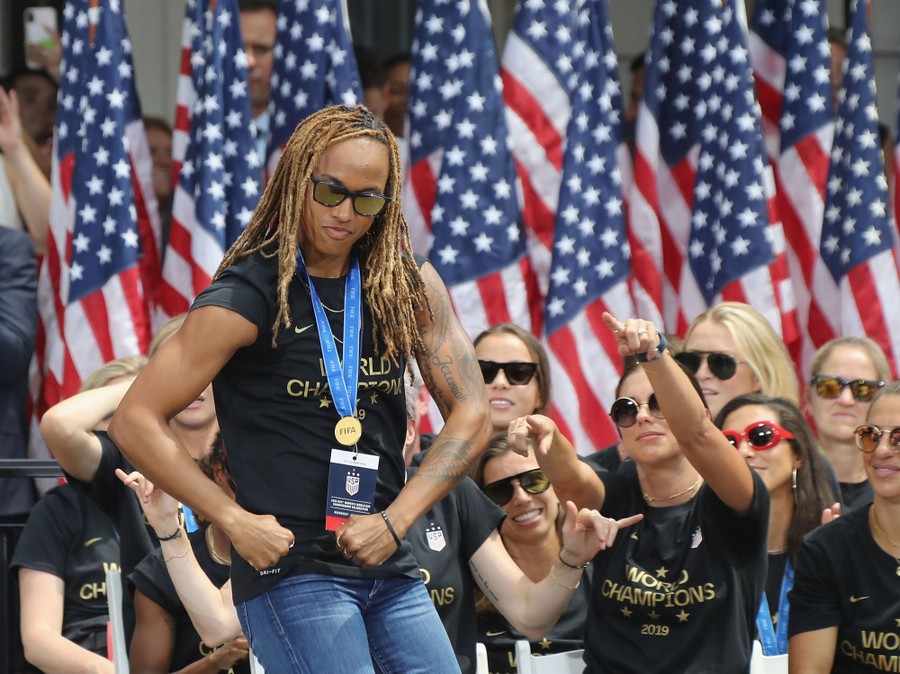 Photos of the 2019 Women's World Cup Champions Victory TickerTape
