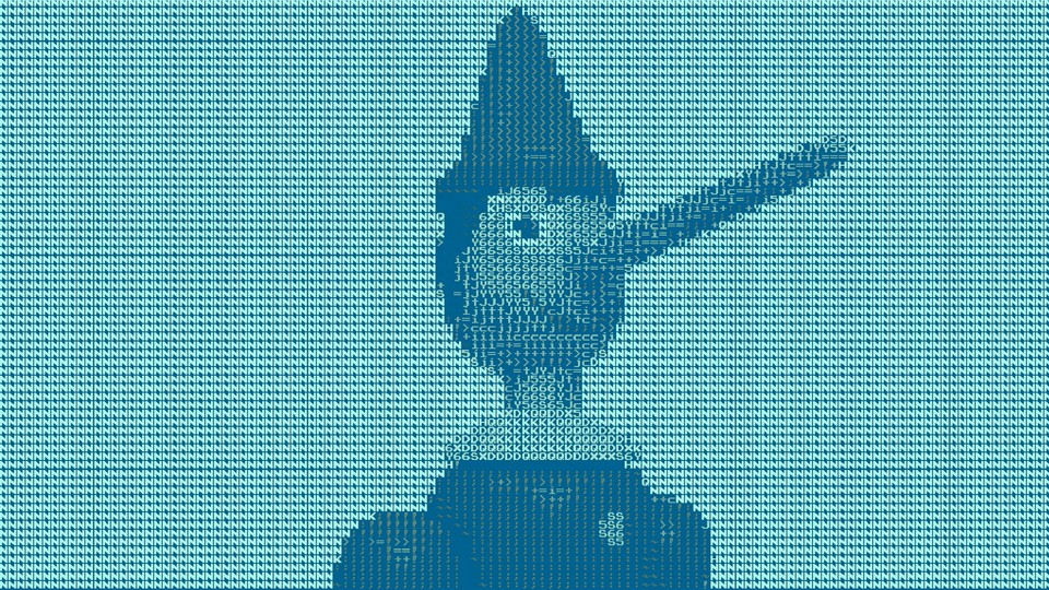 Illustration of a digital Pinocchio