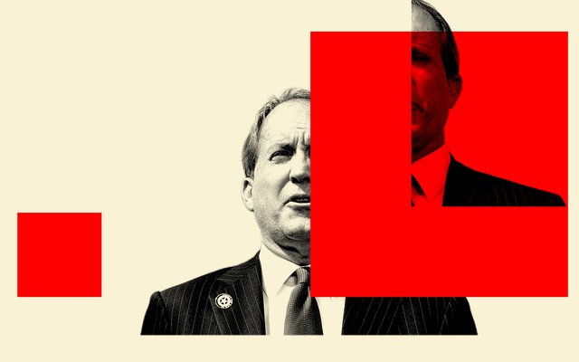 An illustration of Ken Paxton