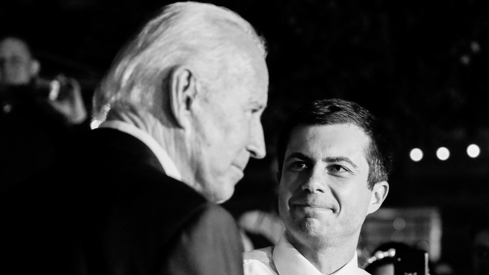 Joe Biden and Pete Buttigieg