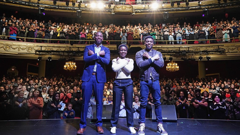 #39 Black Panther #39 : Chadwick Boseman and Lupita Nyong #39 o Talk Wakanda The