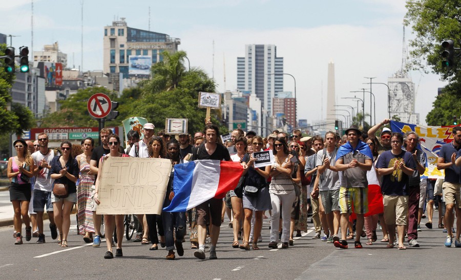 In Paris: A Massive Rally of Defiance and Sorrow - The Atlantic