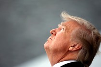  Donald Trump attends the Bastille Day parade in Paris. 