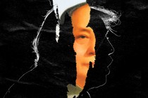 Silhouette of Donald Trump, with Mao Zedong peeking out
