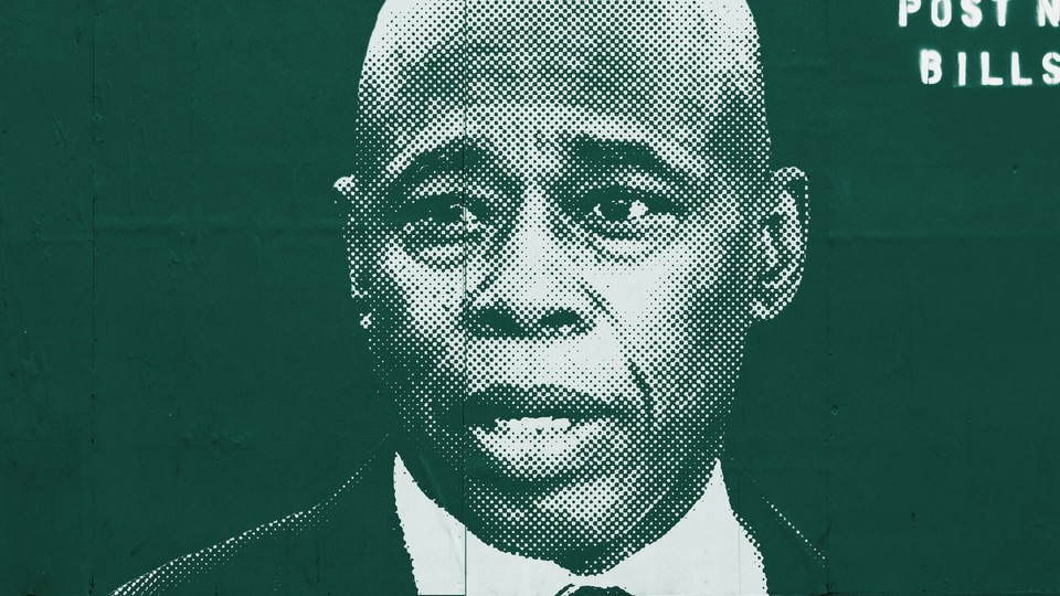 Stylized image of Eric Adams