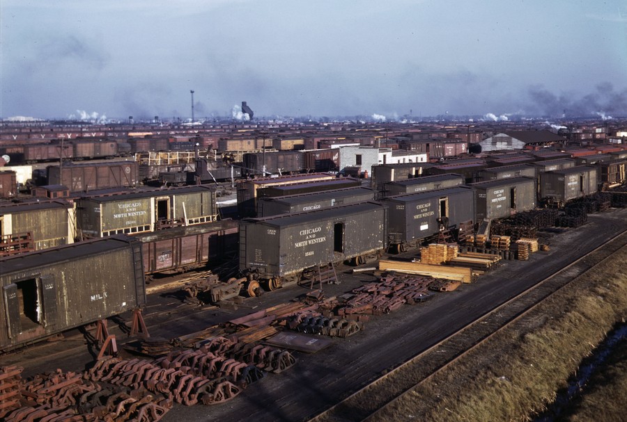 Color Photos of Chicago's Rail Yards in the 1940s The Atlantic