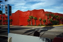 A bus stop in Daytona Beach, Florida, in 1997