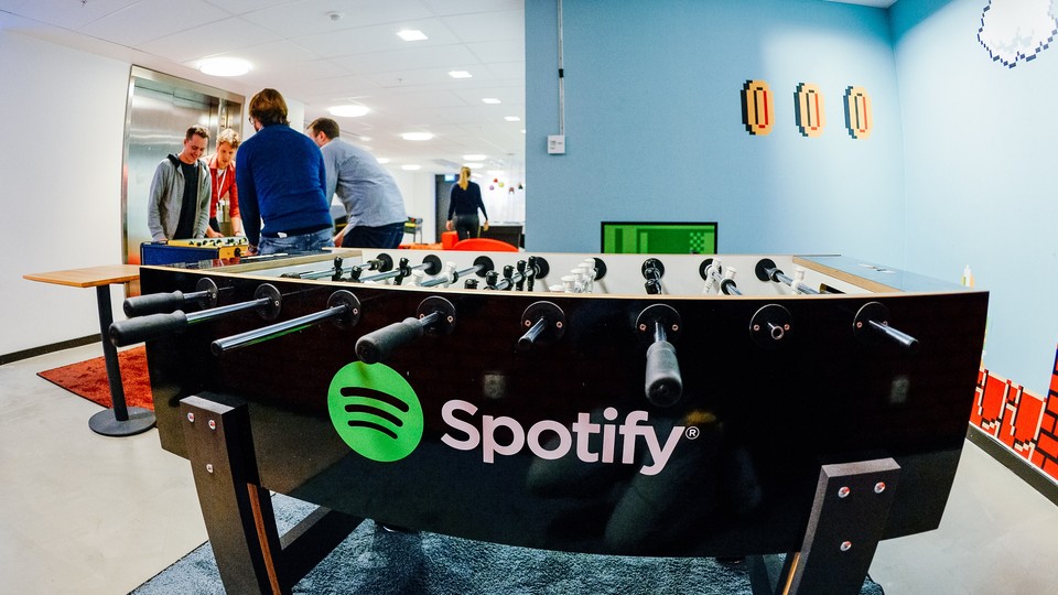 The headquarters, in Stockholm, of the music-streaming company Spotify