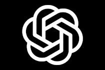 A GIF of OpenAI's logo turning into a vortex