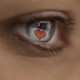 photo of eye with heart over it