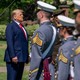 Trump looks at cadets at West Point