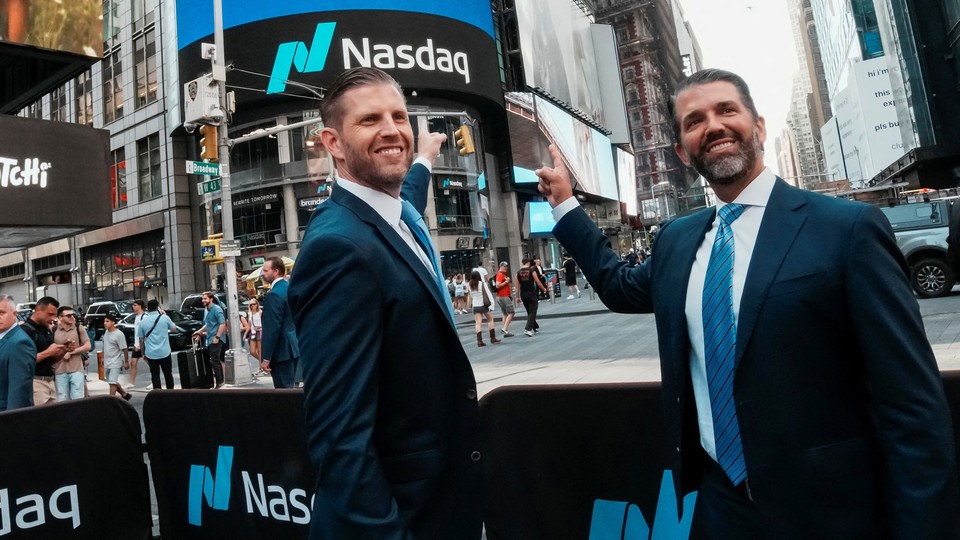 An image of Eric Trump and Don Trump Jr.