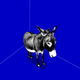 A photo illustration of a donkey in a corner.