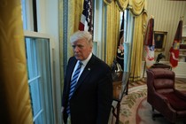 Donald Trump in the Oval Office