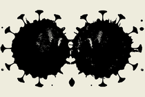 A zoomed-in picture of the coronavirus