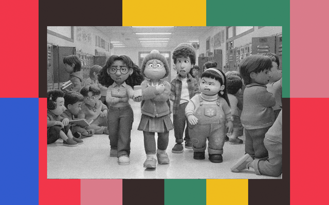 Meilin Lee and friends in "Turning Red"