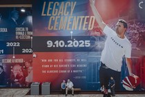 An image of a Charlie Kirk mural at AmericaFest, Turning Point USA's annual gathering