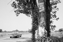 A car driving down a road in Arkansas