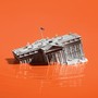 The White House sinking into water