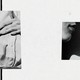 A black-and-white photo collage of hands and the lower half of a face, and its shadow, in profile