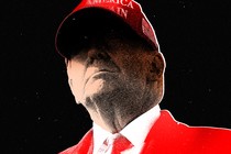 Image of Donald Trump in a red MAGA cap