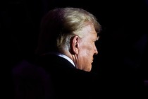A photo of Donald Trump's side profile