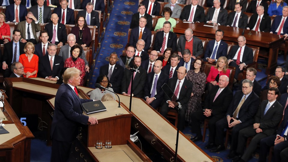 Donald Trump delivers the State of the Union address.